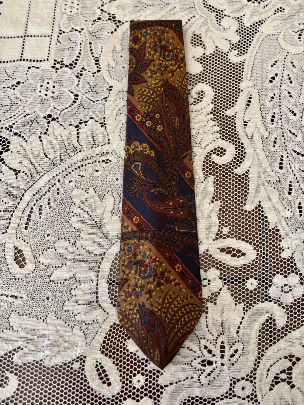 NWTs! Vintage Polo Ralph Lauren Silk Paisley Tie Deadstock Rare - Holiday Look